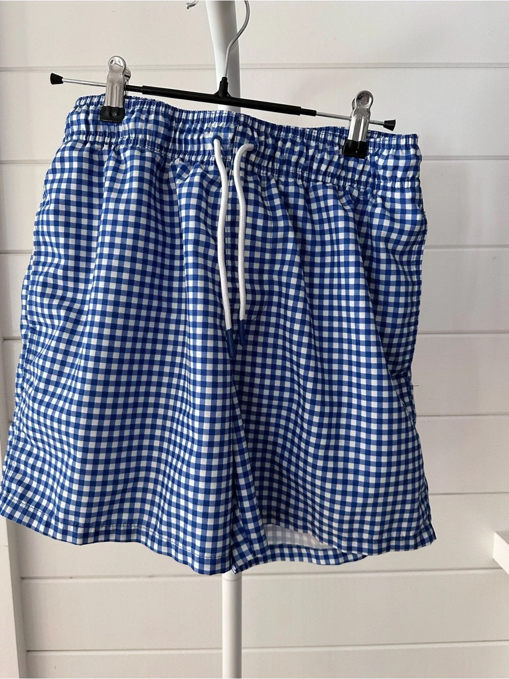 Goodfellow & Co Blue Gingham Swim Trunks